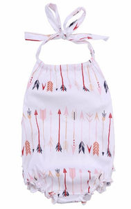 White Arrows Romper
