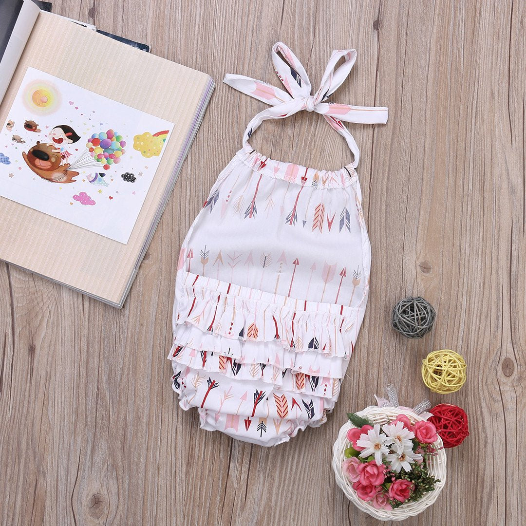 White Arrows Romper