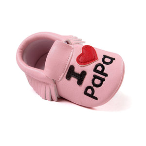 I Love Papa Mama Baby Shoes