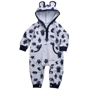 Baby Bear Hoodie Romper