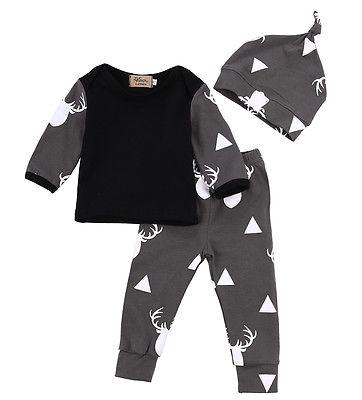 Black Grey Deer Set