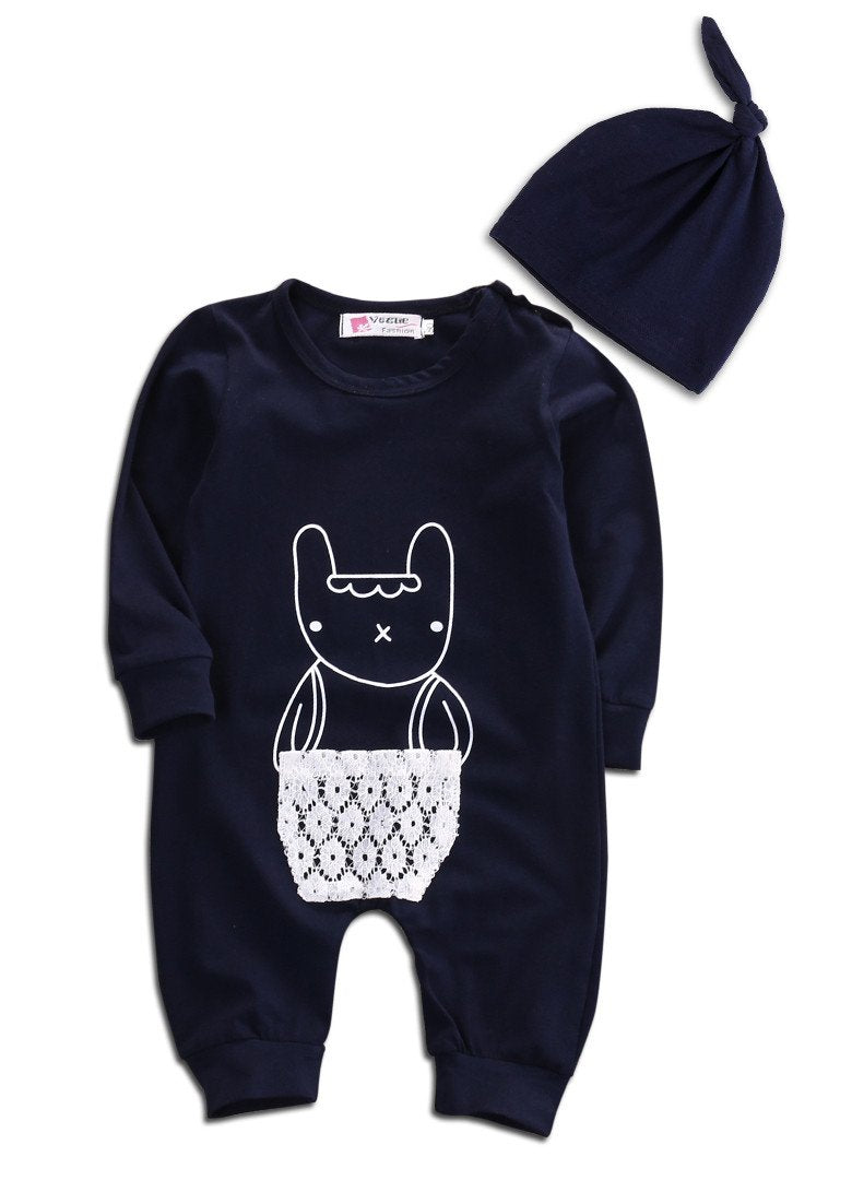 Rabbit Baby Romper Set