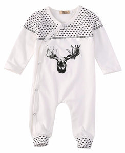 Deer White Romper