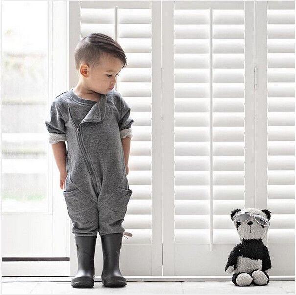 Side Zipper Baby Romper