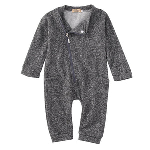 Side Zipper Baby Romper