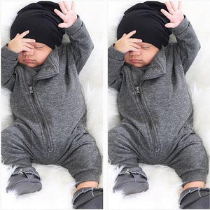 Side Zipper Baby Romper