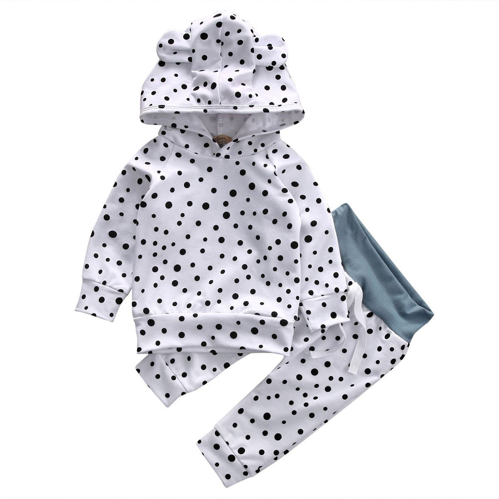 Dot Hoodie Set