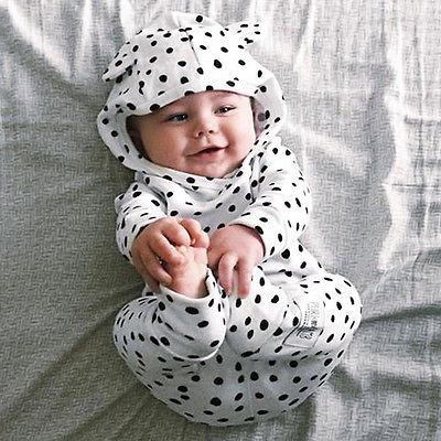 Dot Hoodie Set