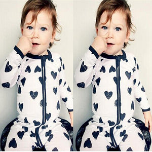 Dot Heart Romper