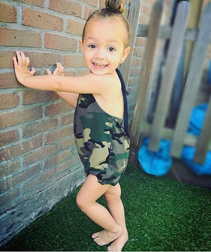 Camouflage Romper Girl