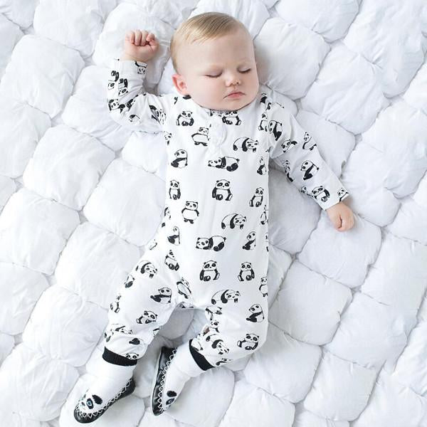 Panda Print Romper