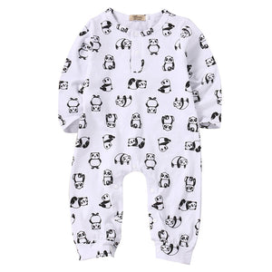 Panda Print Romper