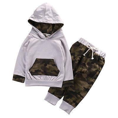 Camouflage Hooded Set