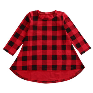 Checked Party Dress