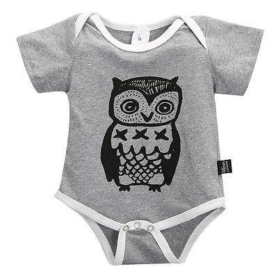 Owl Print Romper