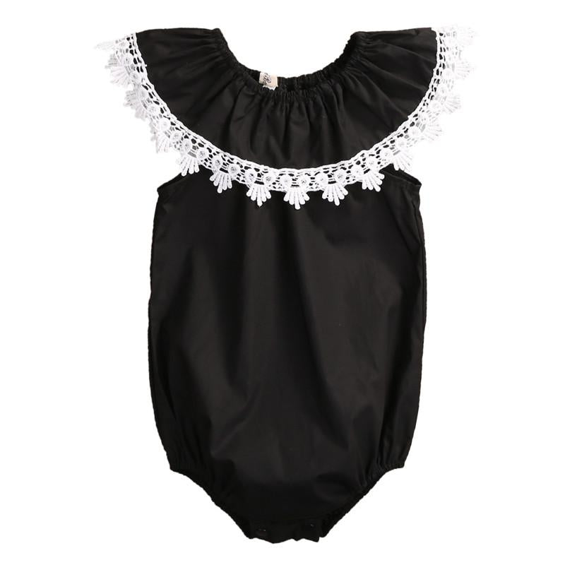 Black Lace Romper