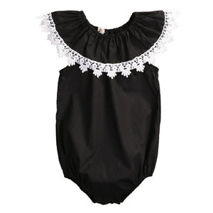 Black Lace Romper