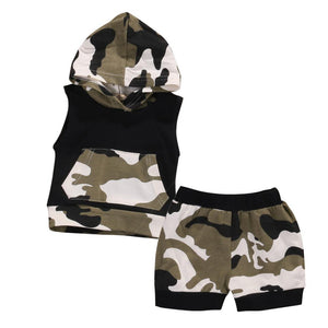 Sleeveless Camouflage set