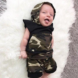 Sleeveless Camouflage set