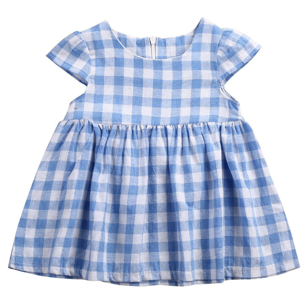 Blue Checkers Dress