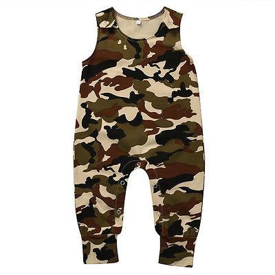 Camouflage Sleeveless Romper