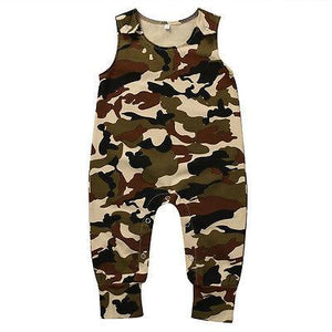 Camouflage Sleeveless Romper
