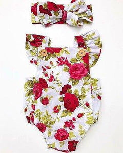 Floral Ruffles Romper