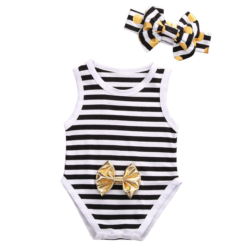 Striped Romper Set