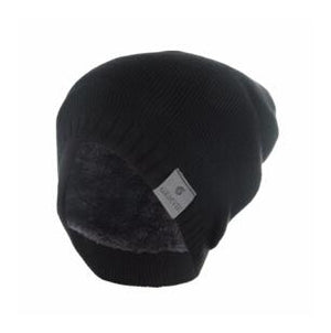 Winter Hat Knitted Mens Winter Cap 2016 Women Casual Solid Thick Warm Plus Velvet Beanie Cap skullies beanies