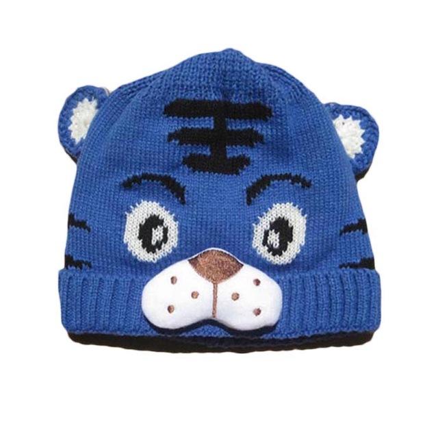 Crochet Knitting Tiger Cap 2016 Spring Autumn Children Knitted Hat Baby Warm Caps Fashion Kids Beanies skull Girl Boy Caps