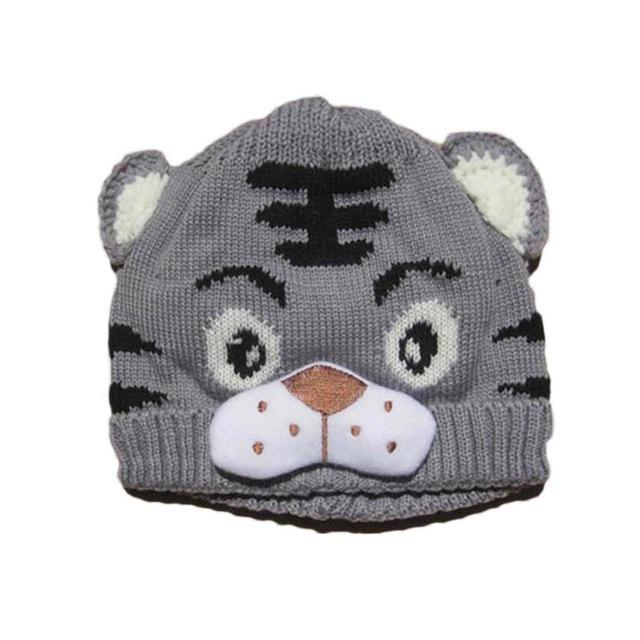 Crochet Knitting Tiger Cap 2016 Spring Autumn Children Knitted Hat Baby Warm Caps Fashion Kids Beanies skull Girl Boy Caps