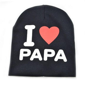 I Love PAPA MAMA Baby Hats Beanies Cute Toddler Kids Newborn Girls Boys Infant Cotton Hat Cap Accessories New