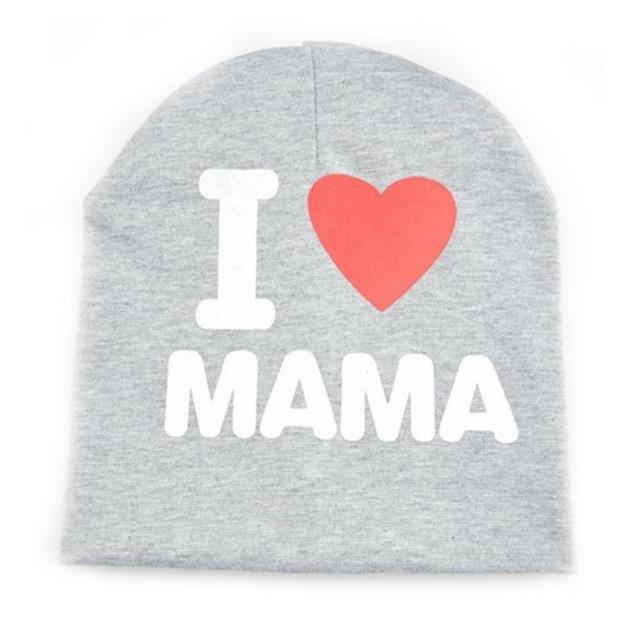 I Love PAPA MAMA Baby Hats Beanies Cute Toddler Kids Newborn Girls Boys Infant Cotton Hat Cap Accessories New
