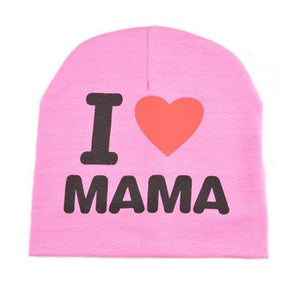 I Love PAPA MAMA Baby Hats Beanies Cute Toddler Kids Newborn Girls Boys Infant Cotton Hat Cap Accessories New