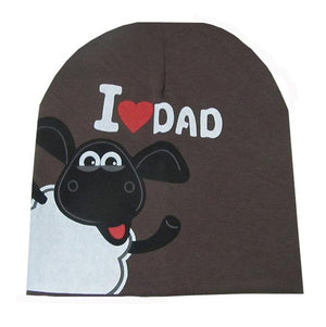 I Love PAPA MAMA Baby Hats Beanies Cute Toddler Kids Newborn Girls Boys Infant Cotton Hat Cap Accessories New