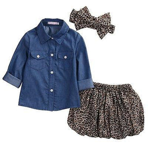 Girls Leopard Set