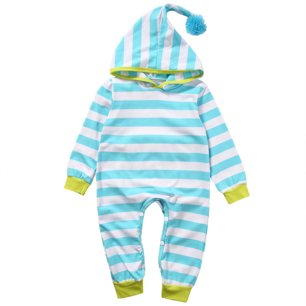 Blue Stripes Romper