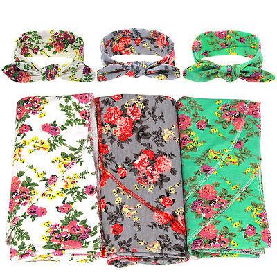 Floral Swaddle Wrap Set