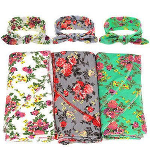 Floral Swaddle Wrap Set