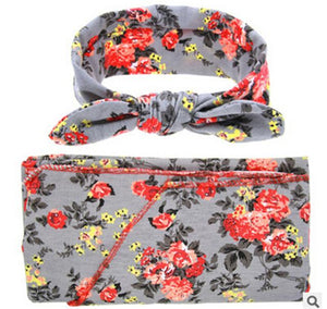 Floral Swaddle Wrap Set