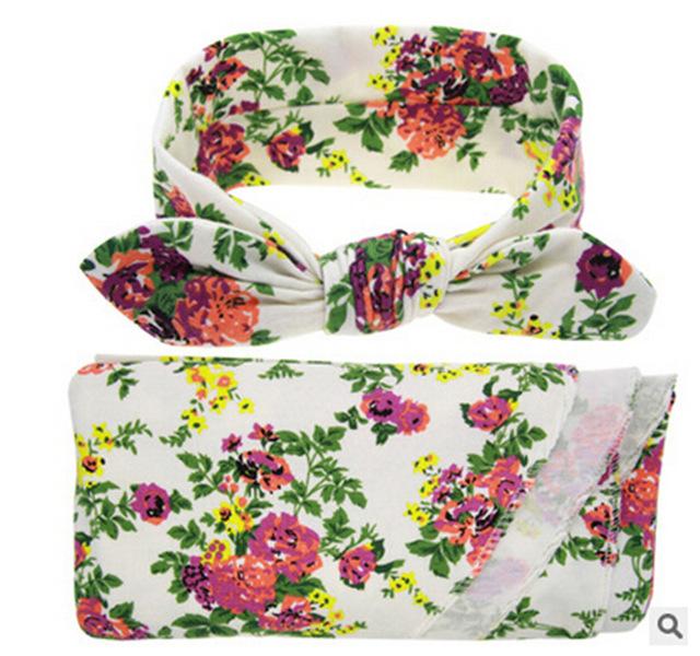 Floral Swaddle Wrap Set