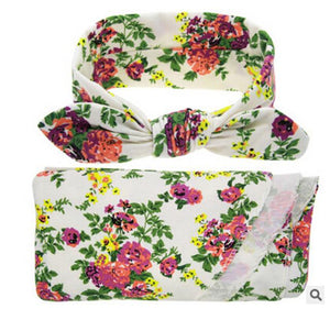 Floral Swaddle Wrap Set