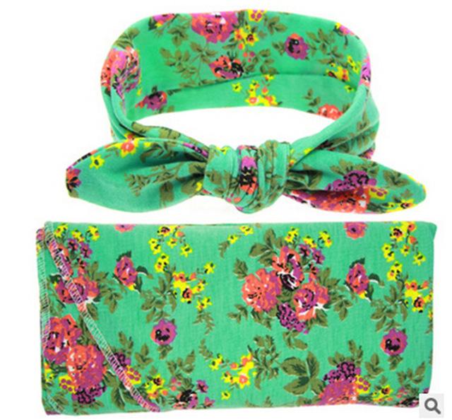 Floral Swaddle Wrap Set