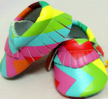 Us Flag Baby Moccasins
