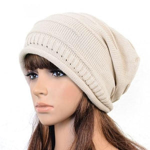 2016 Winter New Fashion Retro Unisex Women Men Oversized Cable Knitted Knit Baggy Slouch Beanie Hat Cap Black/Brown/Gray