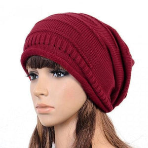2016 Winter New Fashion Retro Unisex Women Men Oversized Cable Knitted Knit Baggy Slouch Beanie Hat Cap Black/Brown/Gray