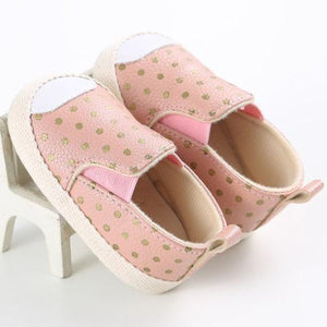 Golden Dots Baby Shoes