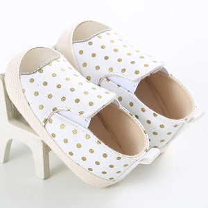 Golden Dots Baby Shoes