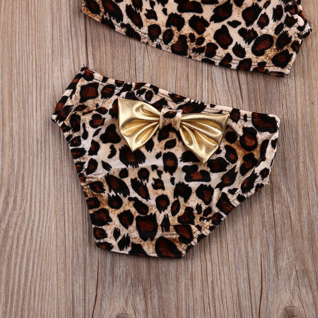 Leopard Bow Bikini Set