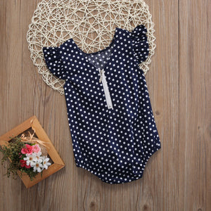 Blue Dot Romper
